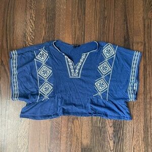 Topshop slightly cropped shirt